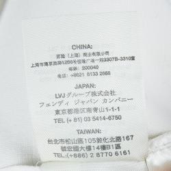 Pre Owned Fendi White Layered Sleeveless Top S