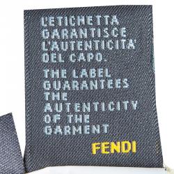 Pre Owned Fendi Beige Crossover Sheer Silk Top S