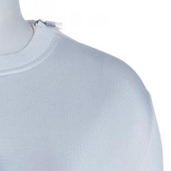 Pre Owned Fendi White Karlito Sweatshirt M
