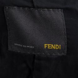 Fendi Brown Zucca Trench Coat M