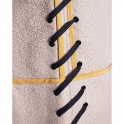 Pre Owned Fendi Beige Lace Up Detail Shift Dress M