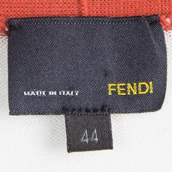 Pre Owned Fendi Multicolor Striped Knit Button Front Cardigan M