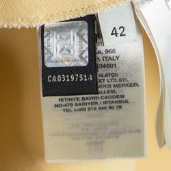 Pre Owned Fendi Two Tone Short Sleeve Mini Dress M