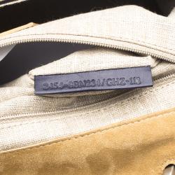 Pre Owned Fendi Multicolor Croc and Leather Silvana Shoulder Bag