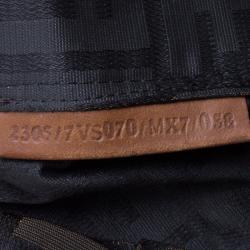 Pre Owned Fendi Brown Zucca Canvas Large Boston Bag