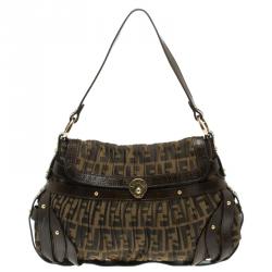 Fendi Womens Tobacco Zucca Canvas Bag Brown – Luxe Collective