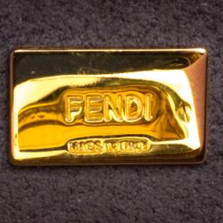 Pre Owned Fendi Pink Leather Micro Peekaboo Bag