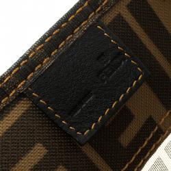 Pre Owned Fendi Tobacco Zucca Mesh Cabas Tote