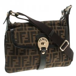 Fendi Tobacco Zucca Canvas Medium Messenger Bag
