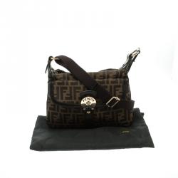 Fendi Tobacco Zucca Canvas Medium Messenger Bag
