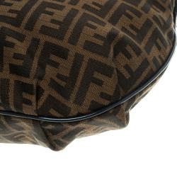 Pre Owned Fendi Tobacco Zucca Canvas Large Chef Chain Hobo