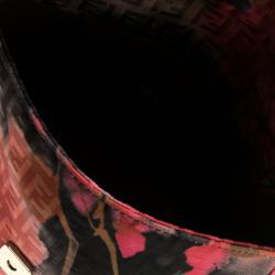 Pre Owned Fendi Floral Print Zucchino Fabric Mini Mama Baguette Bag