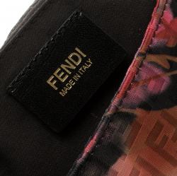 Pre Owned Fendi Floral Print Zucchino Fabric Mini Mama Baguette Bag
