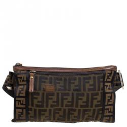 Fendi Tobacco Zucca Canvas Waist Pouch