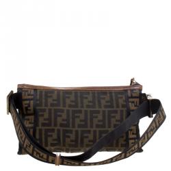 Fendi Tobacco Zucca Canvas Waist Pouch