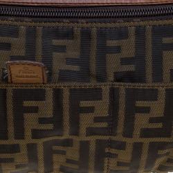 Fendi Tobacco Zucca Canvas Waist Pouch