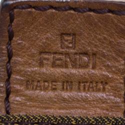 Fendi Tobacco Zucca Canvas Waist Pouch