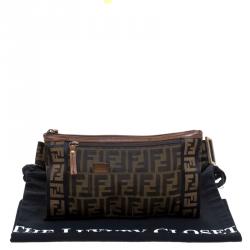 Fendi Tobacco Zucca Canvas Waist Pouch
