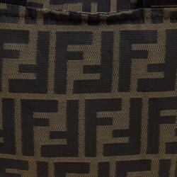 Fendi Tobacco Zucca Canvas Bowling Bag