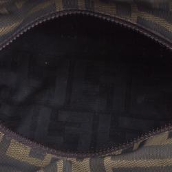 Fendi Tobacco Zucca Canvas Bowling Bag