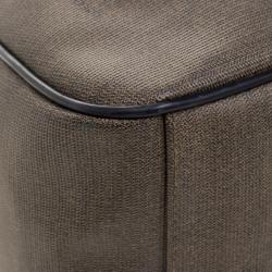 Pre Owned Fendi Brown Coated Canvas Vintage Drawstring Bucket Bag