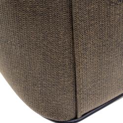 Pre Owned Fendi Brown Coated Canvas Vintage Drawstring Bucket Bag