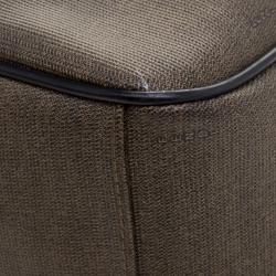 Pre Owned Fendi Brown Coated Canvas Vintage Drawstring Bucket Bag