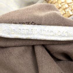 Pre Owned Fendi Gold/Grey Textured Leather Spy Hobo