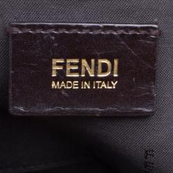 Pre Owned Fendi Tobacco Zucca Canvas Crossbody Bag