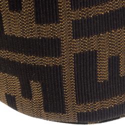 Pre Owned Fendi Tobacco Zucca Canvas Crossbody Bag