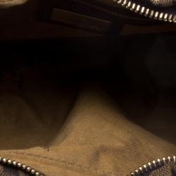 Pre Owned Fendi Tobacco Zucca Canvas Chef Chain Hobo