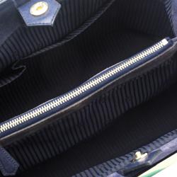 Pre Owned Fendi Blue Saffiano Leather 2Jours Tote