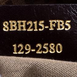 Pre Owned Fendi Brown Zucchino Coated Canvas Superstar Shopping Tote