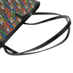 مملوكة مسبقًا Fendi Multicolor Zucchino Coated Canvas Roll Tote