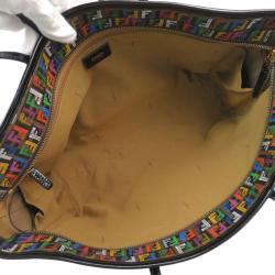 مملوكة مسبقًا Fendi Multicolor Zucchino Coated Canvas Roll Tote