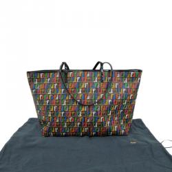 مملوكة مسبقًا Fendi Multicolor Zucchino Coated Canvas Roll Tote