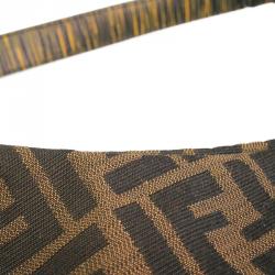 Pre Owned Fendi Tobacco Zucca Canvas Chef Hobo