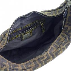 Pre Owned Fendi Tobacco Zucca Canvas Chef Hobo