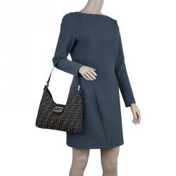 مملوكة مسبقًا حقيبة هوبو فندي كانفاس بني زوكا