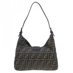 مملوكة مسبقًا حقيبة هوبو فندي كانفاس بني زوكا