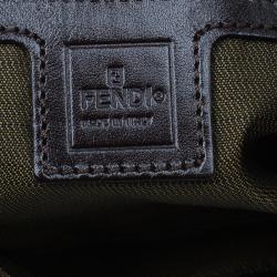 مملوكة مسبقًا حقيبة هوبو فندي كانفاس بني زوكا