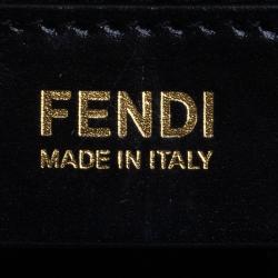 مملوكة مسبقًا Fendi Black Saffiano Leather 2Jours Tote