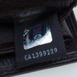 Pre Owned Fendi Brown Zucca Canvas Wallet