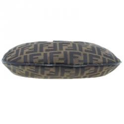Pre Owned Fendi Brown Zucca Hobo Shoulder Bag