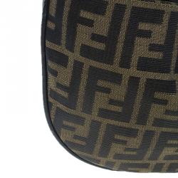 Pre Owned Fendi Brown Zucca Hobo Shoulder Bag