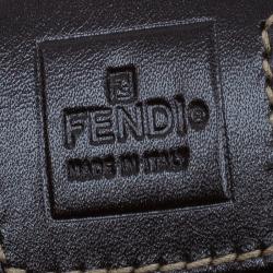 Pre Owned Fendi Brown Zucca Hobo Shoulder Bag