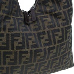 Pre Owned Fendi brown Zucca Hobo Shoulder bag