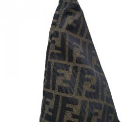 Pre Owned Fendi brown Zucca Hobo Shoulder bag