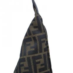 Pre Owned Fendi brown Zucca Hobo Shoulder bag