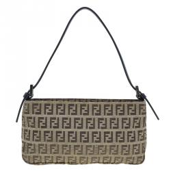 مملوكة مسبقًا حقيبة فندي زوكينو بني ميني للكتف